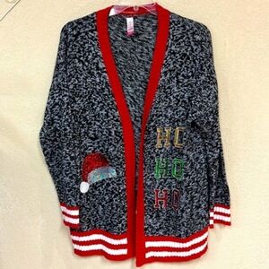 Marled knit sequin cardigan sweater nwot